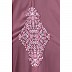 Designer Irani Kaftan with chikan embroidery- Puce Pink Designer Irani Kaftan with chikan embroidery- Puce Pink